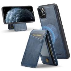 FIERRE SHANN - FIERRE SHANN 025 Fodral för iPhone 11 Pro Max Äkta läder - Blå