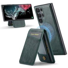 FIERRE SHANN - FIERRE SHANN 025 Fodral för Samsung Galaxy S22 Ultra 5G - Grön