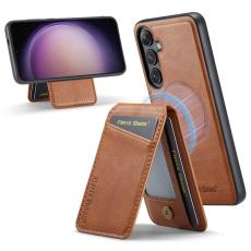 FIERRE SHANN - FIERRE SHANN 025 Fodral för Samsung Galaxy S23 FE - Brun PU+TPU