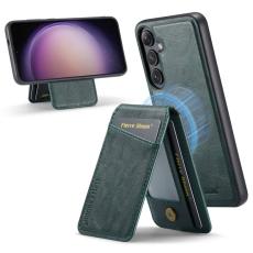 FIERRE SHANN - FIERRE SHANN 025 Fodral för Samsung Galaxy S23 FE - PU+TPU - Grön