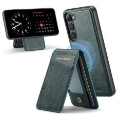 FIERRE SHANN - FIERRE SHANN 025 Fodral för Samsung Galaxy S23+ - PU+TPU - Grön