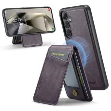 FIERRE SHANN - FIERRE SHANN 025 Fodral för Samsung Galaxy S24 FE Äkta läder - Lila