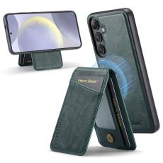 FIERRE SHANN - FIERRE SHANN 025 Fodral för Samsung Galaxy S24+ - PU+TPU - Grön