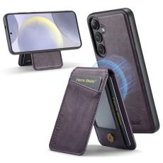 FIERRE SHANN - FIERRE SHANN 025 Fodral för Samsung Galaxy S24+ - PU+TPU - Lila