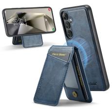 FIERRE SHANN - FIERRE SHANN 025 Fodral för Samsung Galaxy S25+ Äkta läder - Blå