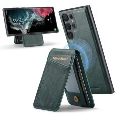 FIERRE SHANN - FIERRE SHANN 025 Fodral för Samsung Galaxy S25 Ultra - Äkta läder - Grön