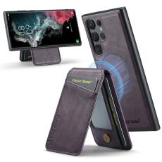 FIERRE SHANN - FIERRE SHANN 025 Fodral för Samsung Galaxy S25 Ultra - Läder - Lila