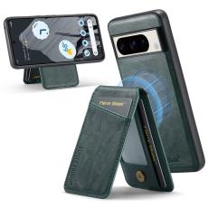 FIERRE SHANN - FIERRE SHANN 025 Google Pixel 8 Pro Fodral PU+TPU - Grön