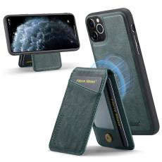 FIERRE SHANN - FIERRE SHANN 025 iPhone 11 Pro Max Fodral Äkta läder - Grön