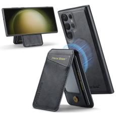 FIERRE SHANN - FIERRE SHANN 025 Style Samsung Galaxy S23 Ultra Fodral PU+TPU - Svart