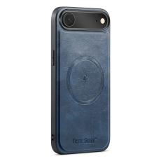 FIERRE SHANN - FIERRE SHANN 027 för iPhone Air Fodral Äkta läder - Blå