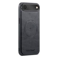 FIERRE SHANN - FIERRE SHANN 027 för iPhone Air Fodral Äkta läder - Svart