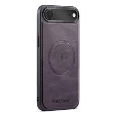 FIERRE SHANN - FIERRE SHANN 027 iPhone Air Fodral Äkta läder - Lila