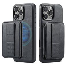 FIERRE SHANN - FIERRE SHANN 028 iPhone 16 Pro Fodral Äkta läder - Svart