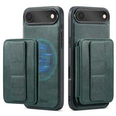 FIERRE SHANN - FIERRE SHANN 028 iPhone Air Fodral Äkta läder - Grön