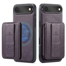 FIERRE SHANN - FIERRE SHANN 028 iPhone Air Fodral Äkta läder - Lila