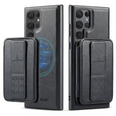 FIERRE SHANN - FIERRE SHANN 028 Samsung Galaxy S25 Ultra Fodral Äkta läder - Svart