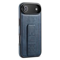 FIERRE SHANN - FIERRE SHANN för iPhone Air Fodral Kickstand Äkta läder - Blå