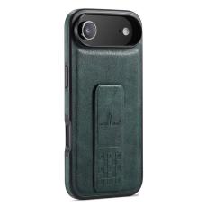 FIERRE SHANN - FIERRE SHANN för iPhone Air Fodral Kickstand Äkta läder - Grön