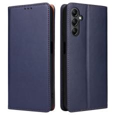 FIERRE SHANN - FIERRE SHANN för Samsung Galaxy A14 5G Fodral PU Läder - Blå