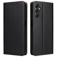 FIERRE SHANN - FIERRE SHANN för Samsung Galaxy A14 5G Fodral PU Läder - Svart
