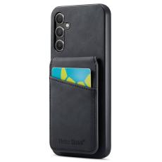 FIERRE SHANN - FIERRE SHANN för Samsung Galaxy A14 Fodral PU Läder - Svart