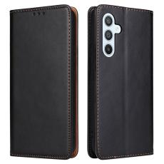 FIERRE SHANN - FIERRE SHANN för Samsung Galaxy A54 5G Fodral PU Läder - Svart