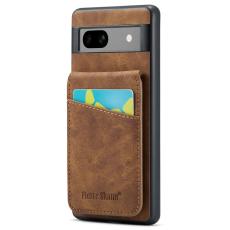 FIERRE SHANN - FIERRE SHANN Google Pixel 8 Fodral Kickstand PU+TPU - Brun