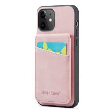 FIERRE SHANN - FIERRE SHANN iPhone 12 / 12 Pro Fodral PU Läder - Pink