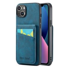 FIERRE SHANN - FIERRE SHANN iPhone 13 Fodral RFID Blocking Konstläder - Blå