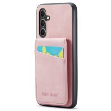 FIERRE SHANN - FIERRE SHANN Samsung Galaxy A34 5G Fodral PU Läder - Pink