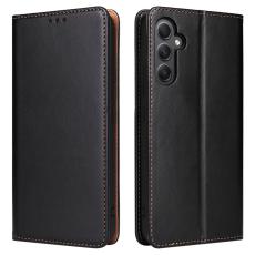FIERRE SHANN - FIERRE SHANN Samsung Galaxy A34 5G Fodral PU Läder - Svart