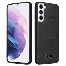 FIERRE SHANN - FIERRE SHANN Samsung Galaxy S22+ Fodral Äkta läder - Elefantgrå