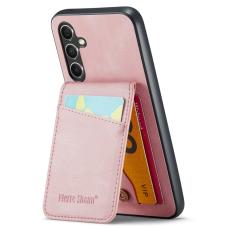 FIERRE SHANN - FIERRE SHANN Samsung Galaxy S23 FE Fodral PU Läder - Pink