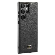 FIERRE SHANN - FIERRE SHANN Samsung Galaxy S23 Ultra Fodral PU Läder - Litchi