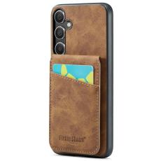FIERRE SHANN - FIERRE SHANN Samsung Galaxy S24 FE Fodral Äkta läder - Brun
