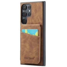 FIERRE SHANN - FIERRE SHANN Samsung Galaxy S24 Ultra Fodral Äkta läder - Brun