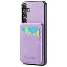 FIERRE SHANN - FIERRE SHANN Samsung Galaxy S25+ Fodral Äkta läder - Lila