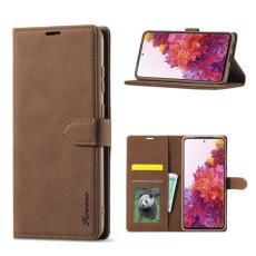 FORWENW - FORWENW F1 Series Fodral för Samsung Galaxy S20 FE - Äkta läder - Brun