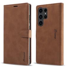 FORWENW - FORWENW F1 Series Samsung Galaxy S24 Ultra Fodral - Äkta läder - Brun