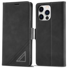 FORWENW - FORWENW F3-Series iPhone 14 Pro Max Fodral PU Läder - Svart