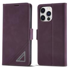 FORWENW - FORWENW F3 Series iPhone 15 Pro Max Fodral Äkta läder - Vinröd