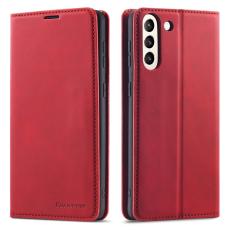 FORWENW - FORWENW Fantasy Series Fodral för Samsung Galaxy S21 FE - Äkta läder - Röd