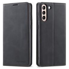 FORWENW - FORWENW Fantasy Series Fodral för Samsung Galaxy S21 FE - Äkta läder - Svart