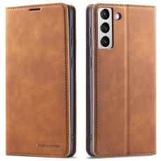 FORWENW - FORWENW Fantasy Series Fodral i PU-läder för Samsung Galaxy S22+ - Brun