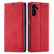 FORWENW - FORWENW Fantasy Series Samsung Galaxy A34 Fodral - Äkta läder - Röd