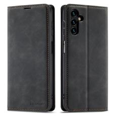 FORWENW - FORWENW Fantasy Series Samsung Galaxy A34 Fodral Äkta läder - Svart