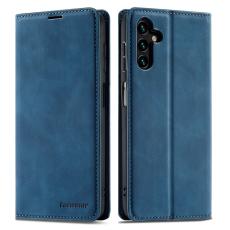 FORWENW - FORWENW Fantasy Series Samsung Galaxy A54 Fodral Äkta läder - Blå