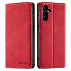 FORWENW - FORWENW Fantasy Series Samsung Galaxy S23 FE Fodral - Äkta läder - Röd