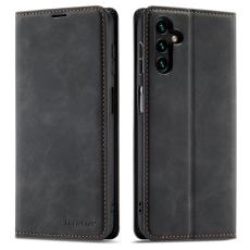 FORWENW - FORWENW Fantasy Series Samsung Galaxy S23 FE Fodral Äkta läder - Svart